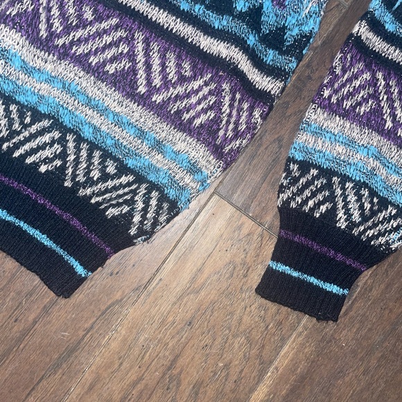 Men's Multicolor Patterned Sweater - Picture 3 of 6